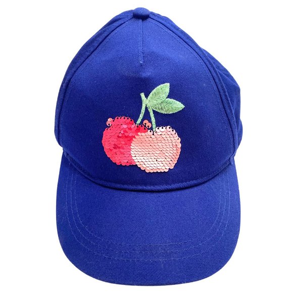 H&M Other - H&M Blue Cherry Flip Sequin Ball Cap